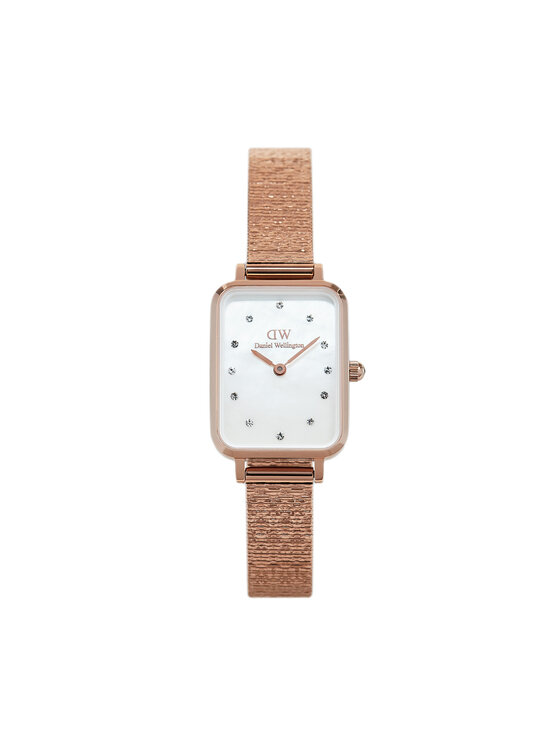 Daniel Wellington Zegarek Quadro Lumine Pressed Piano DW00100578 Złoty