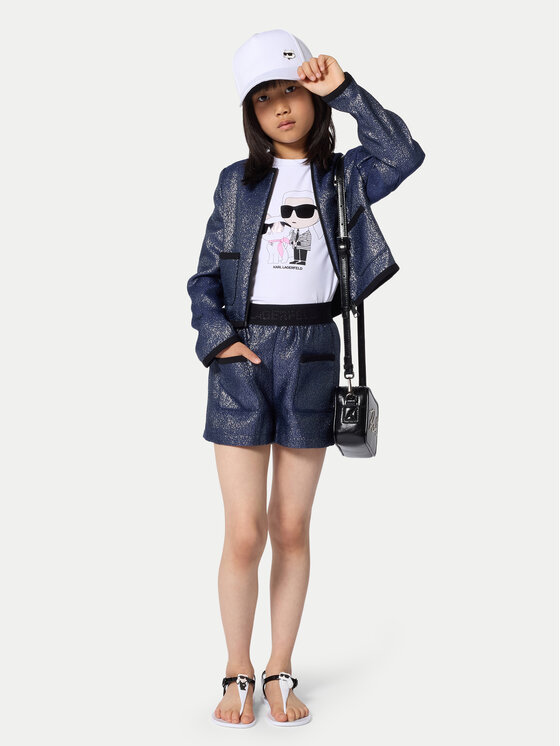 Karl Lagerfeld Kids T-Shirt Z31157 D Biały Regular Fit