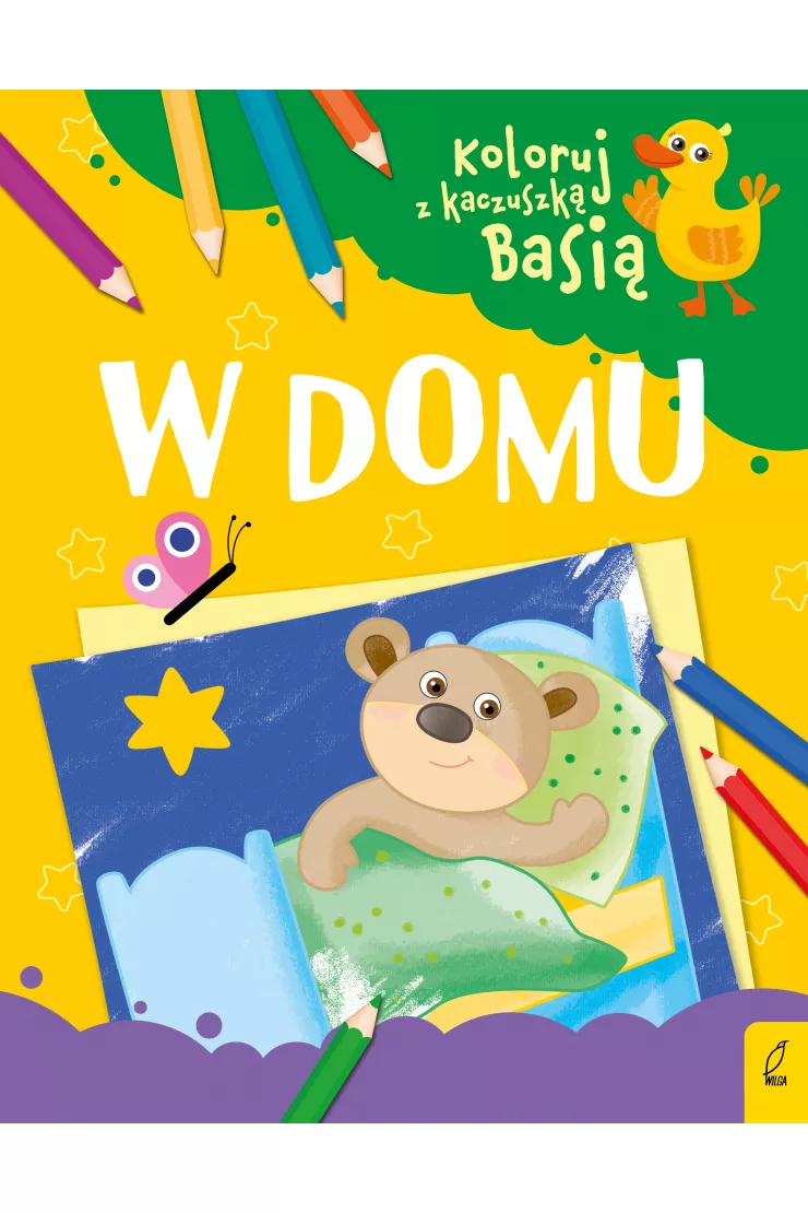 Koloruj z kaczuszką Basią. W domu