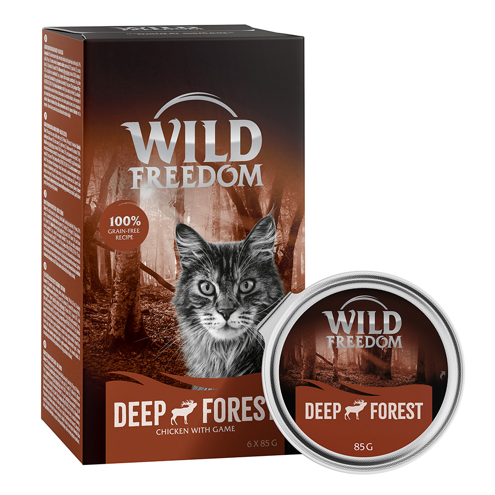 Pakiet Wild Freedom Adult, tacki, 12 x 85 g - Deep Forest, dziczyzna i kurczak