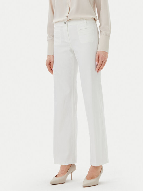 Olsen Jeansy 14002252 Biały Wide Leg
