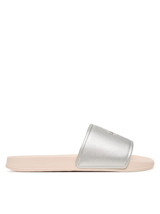 Calvin Klein Klapki V3A0-83268-1367 Srebrny