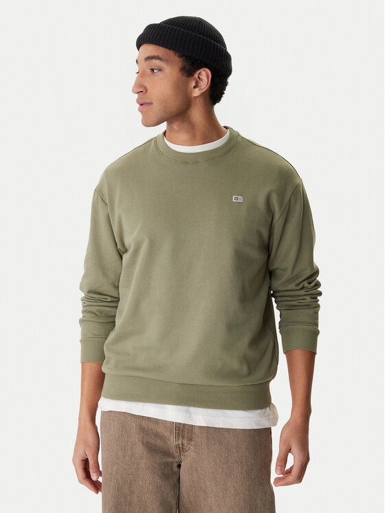 RVCA Bluza Va Essential Crew AVYFT00331 Zielony Regular Fit