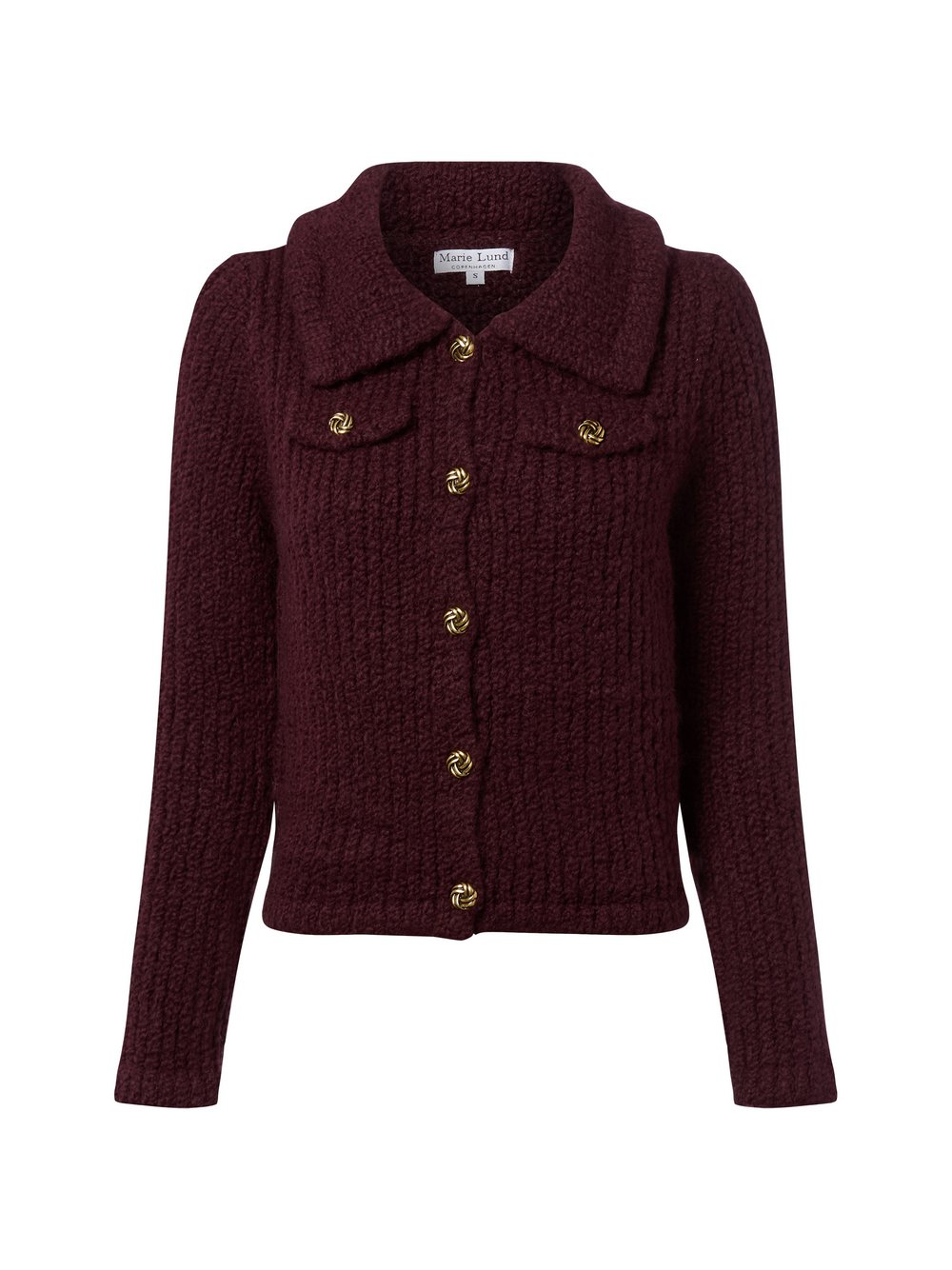 Marie Lund Kardigan damski z zawartością wełny Kobiety lila, XXL