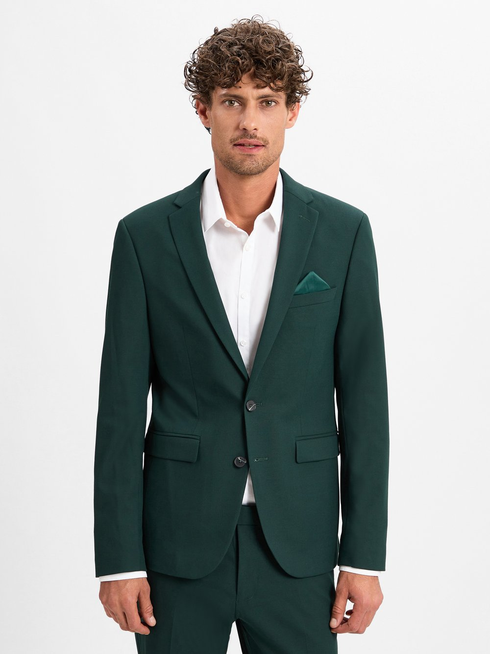 Finshley & Harding Męska kurtka modułowa - Oakland Mężczyźni Slim Fit Sztuczne włókno zielony, 102