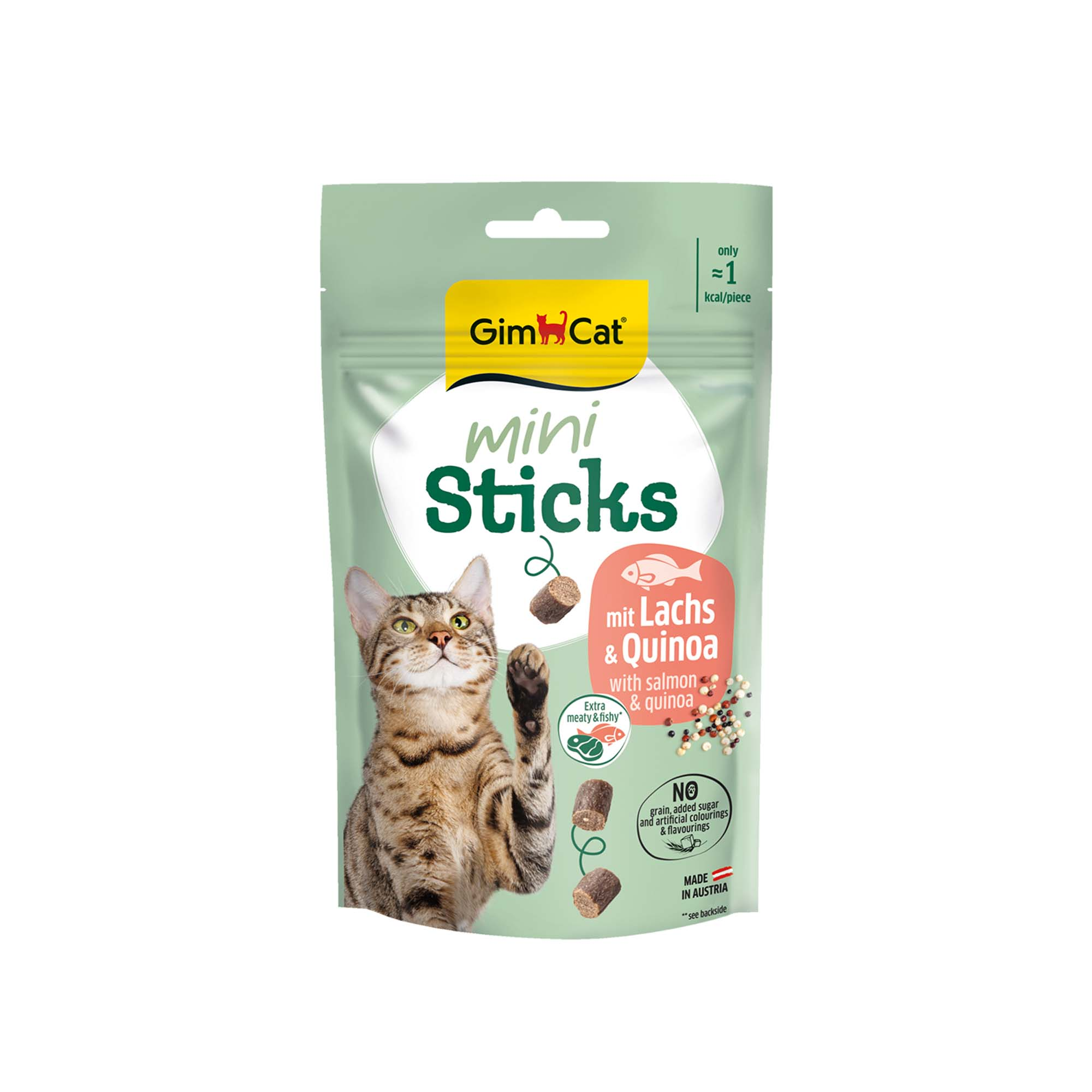 GimCat Mini Sticks - Łosoś z komosą ryżową, 50 g