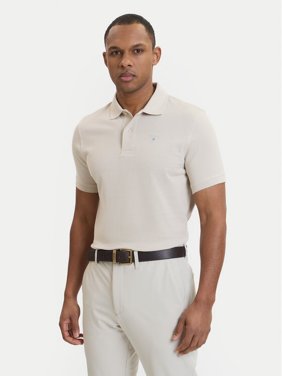 Barbour Polo Original Sports MML0358BE12 Beżowy Regular Fit