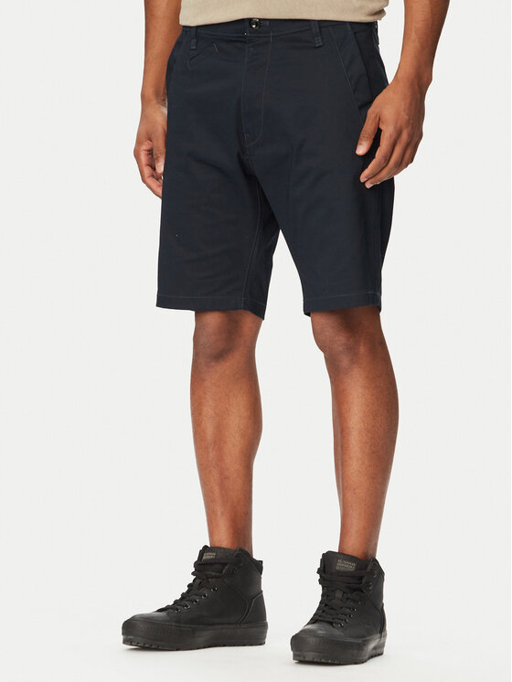 G-Star Raw Szorty materiałowe Bronson 3.0 D26337-5126 Granatowy Regular Fit