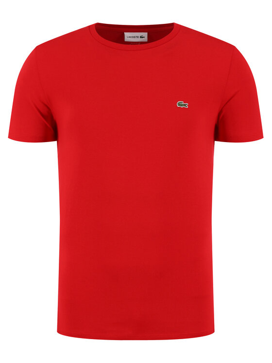 Lacoste T-Shirt TH6709 Czerwony Regular Fit