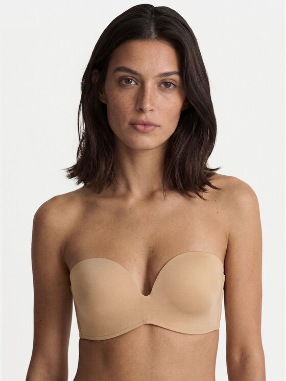 Wonderbra Biustonosz bardotka WB00032D Beżowy