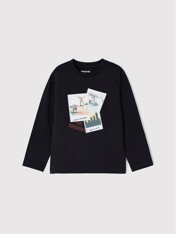 Mayoral Bluzka 4022 Czarny Regular Fit