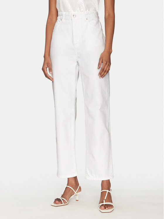 Marella Jeansy Mom 2513181084 Biały Mom Fit