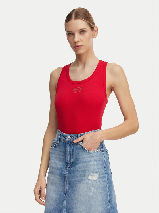 JOOP! Jeans Top Tana 30046103 Czerwony Slim Fit