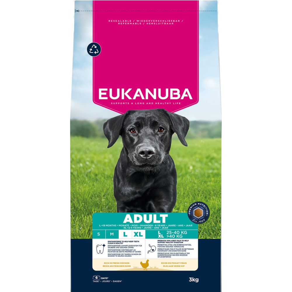 Eukanuba Premium Nutrition Adult Large & Giant Breed, kurczak - 2 x 3 kg