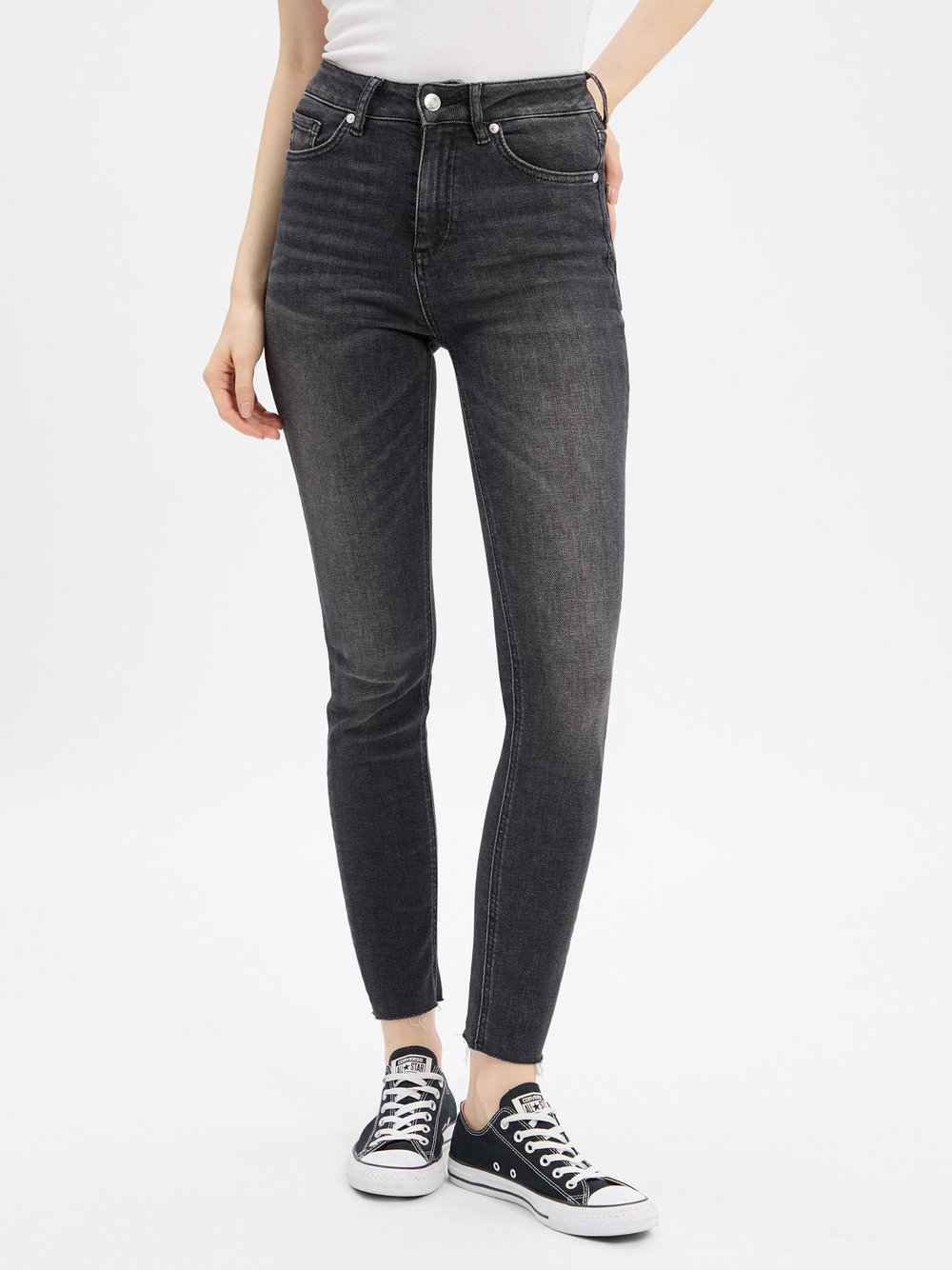 HUGO Dżinsy skinny fit - Girali_2 Kobiety Bawełna szary, 31-32