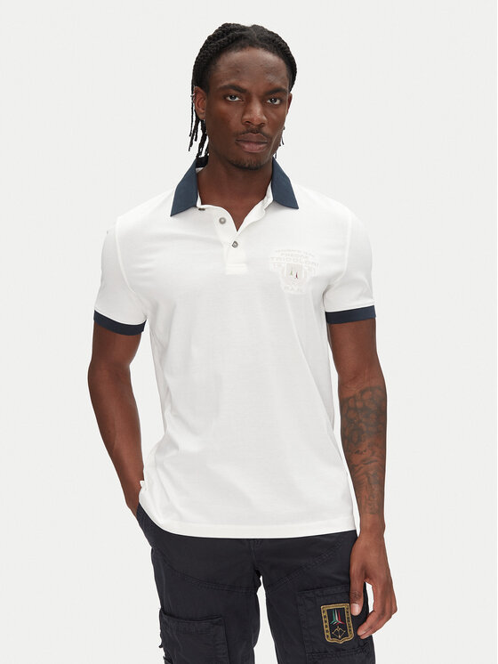 Aeronautica Militare Polo 251PO1863J682 Biały Regular Fit