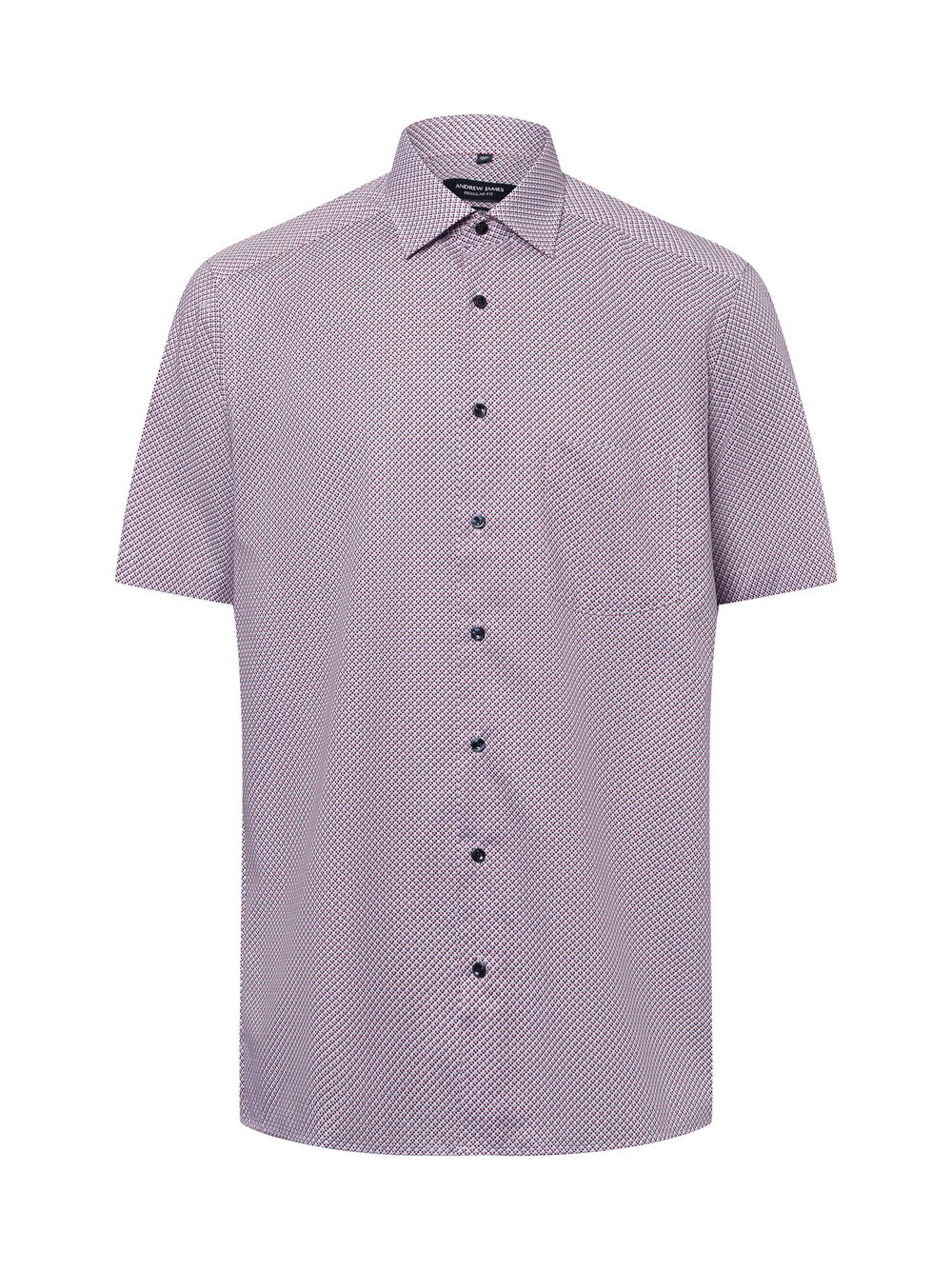 Andrew James Męska koszula biznesowa Mężczyźni Regular Fit Bawełna różowy|wielokolorowy, 43