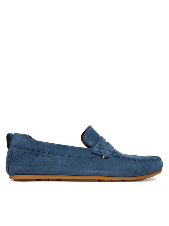 Tommy Hilfiger Mokasyny Core Hilfiegr Suede Driver FM0FM05789 Niebieski