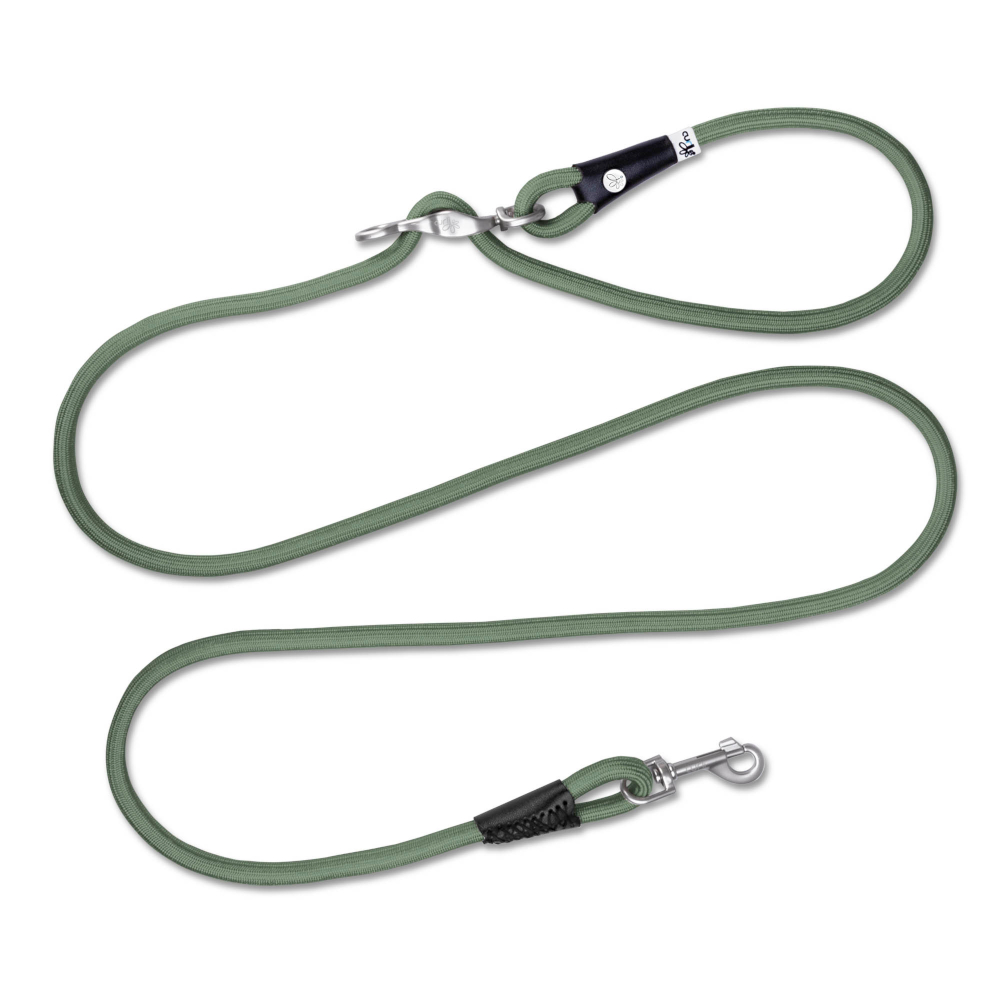 Curli Vario Comfort smycz, zielona - Rozmiar L: dł. 200 cm, Ø 10 mm