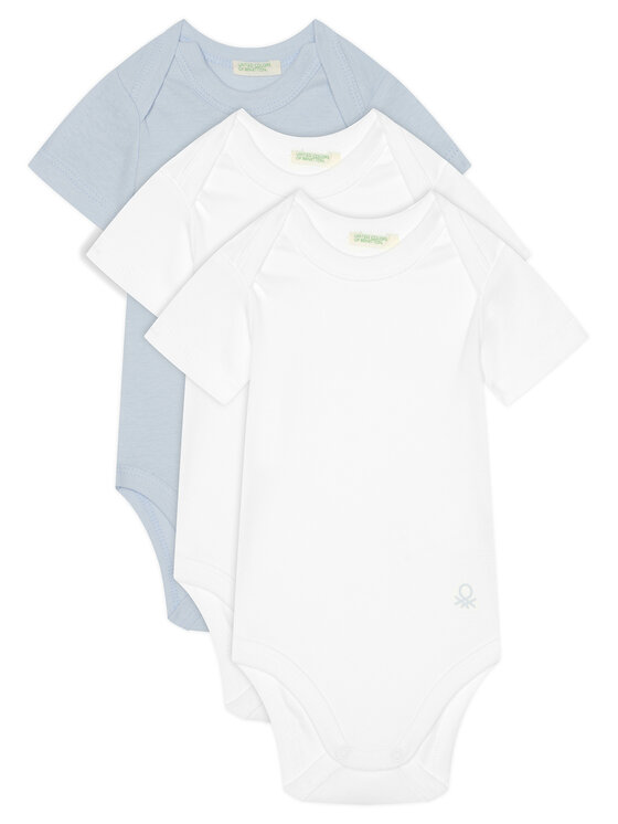 United Colors Of Benetton Komplet body dziecięcych 3GI70B079 Niebieski