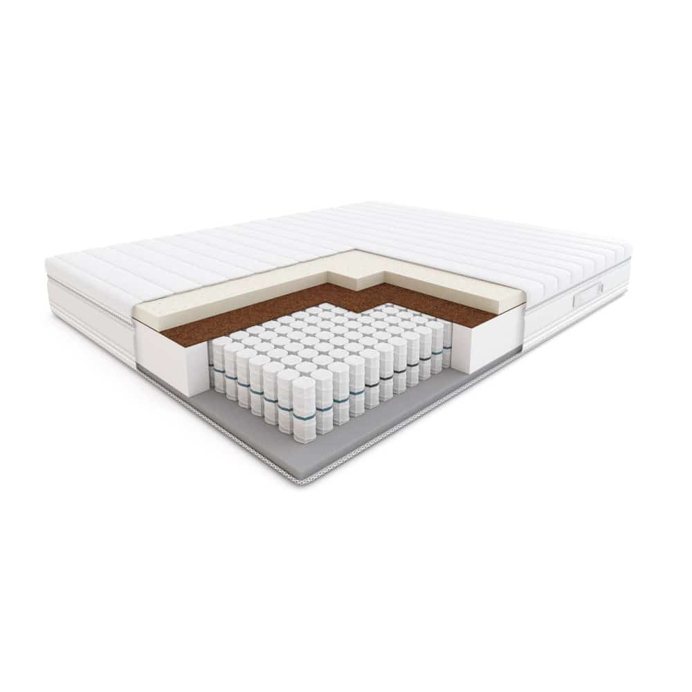 Materac Lambada Hilding 80x200 cm sprężynowy, lateks, kokos H3 średnio twardy