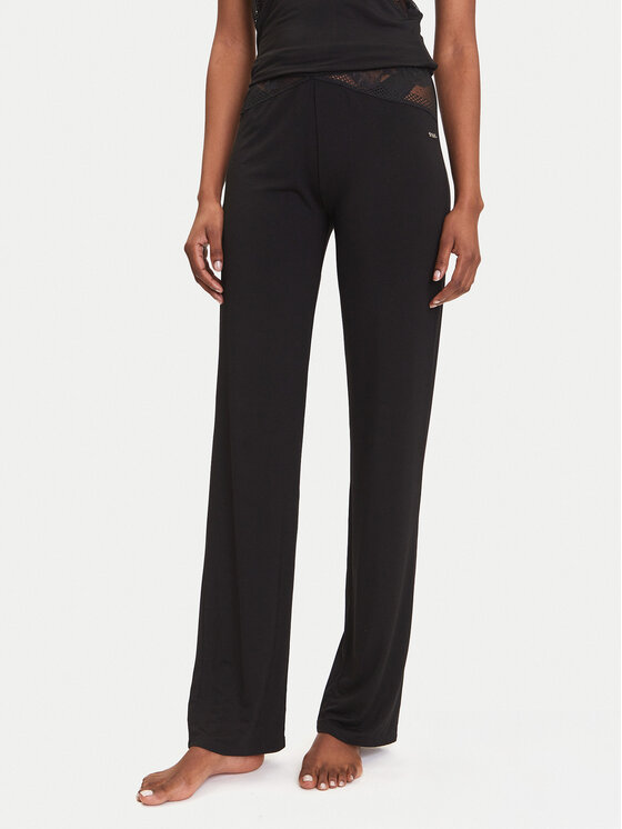 BOSS Spodnie piżamowe Peony 50545596 Czarny Relaxed Fit