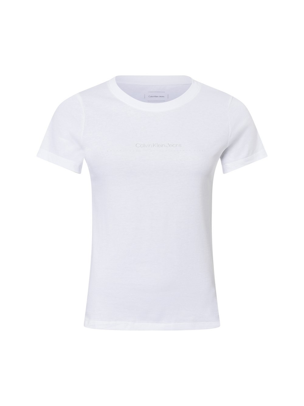 Calvin Klein Jeans Koszulka damska Kobiety Bawełna biały, L
