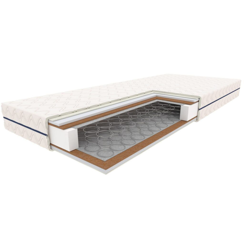 Materac Polaris II Optimum 140x200 cm sprężyny, kokos, H4 twardy