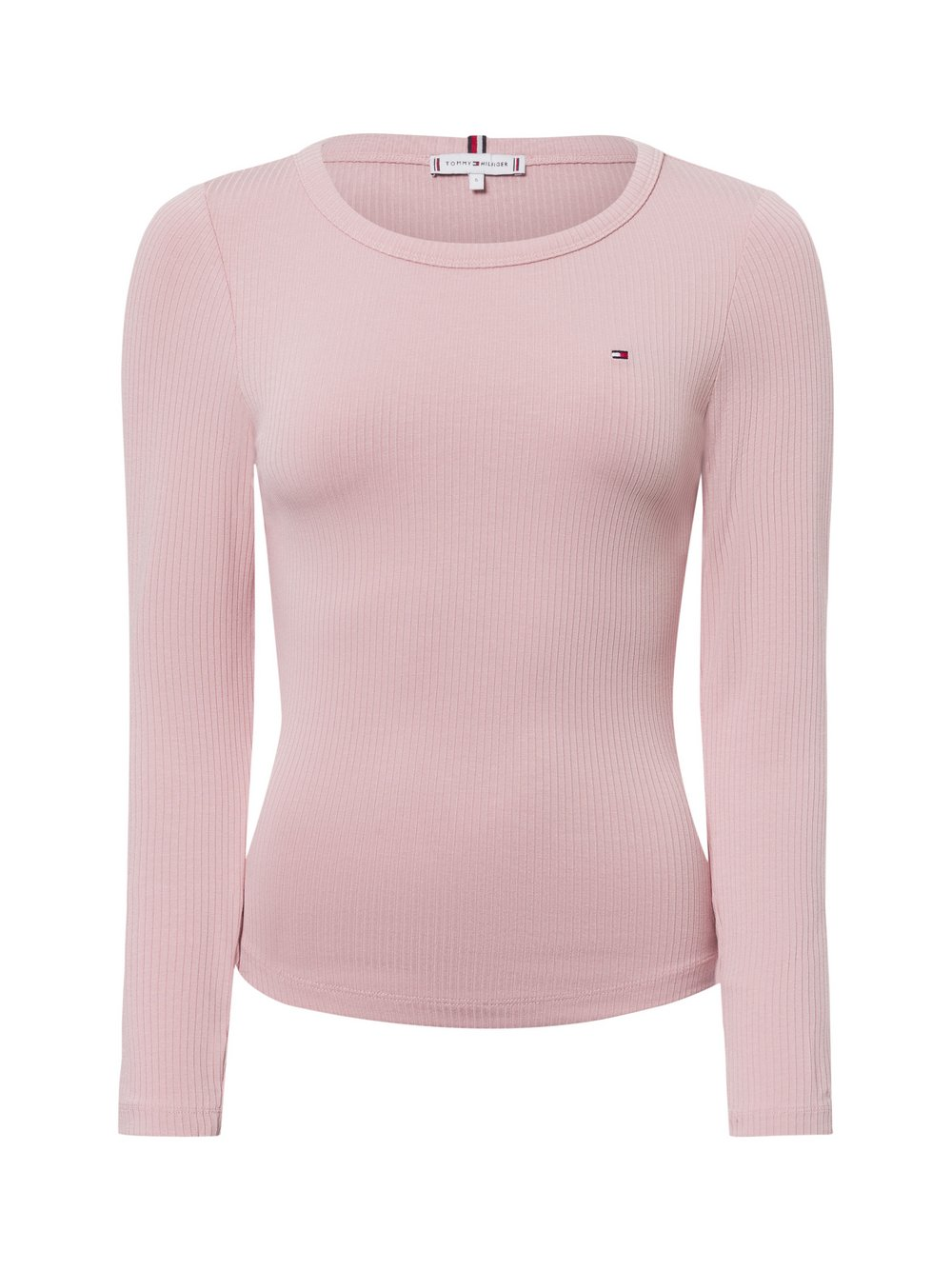 Tommy Hilfiger Damska koszulka z długim rękawem Kobiety wiskoza różowy, XS