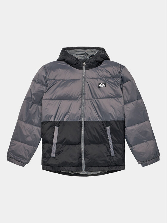 Quiksilver Kurtka puchowa Wolfs EQBJK03277 Szary Regular Fit