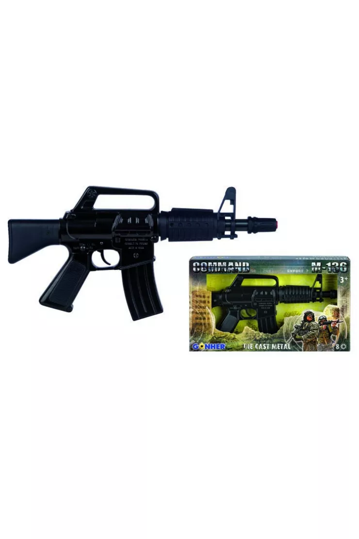 Karabin maszynowy metalowy 8 naboi