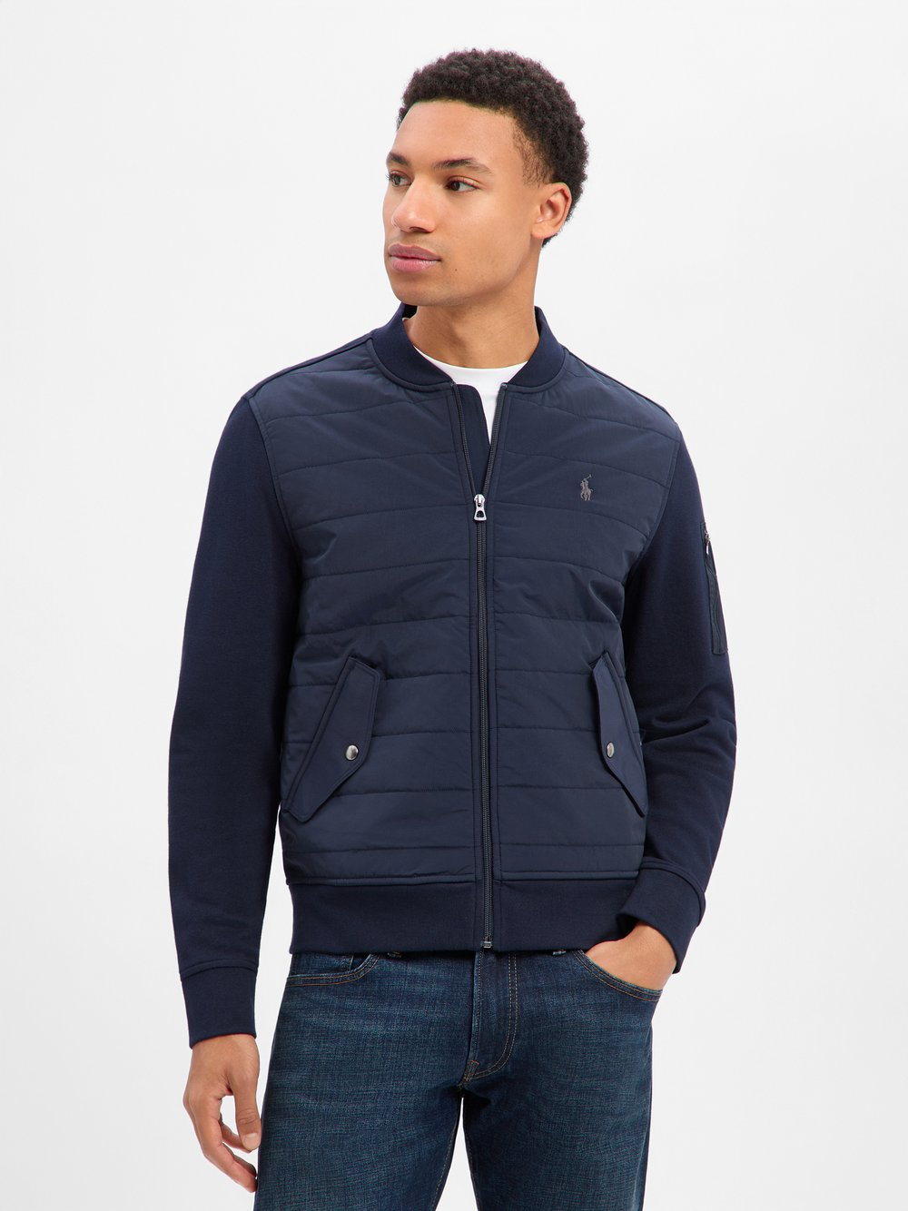 Polo Ralph Lauren Kurtka męska Mężczyźni Sztuczne włókno niebieski, L