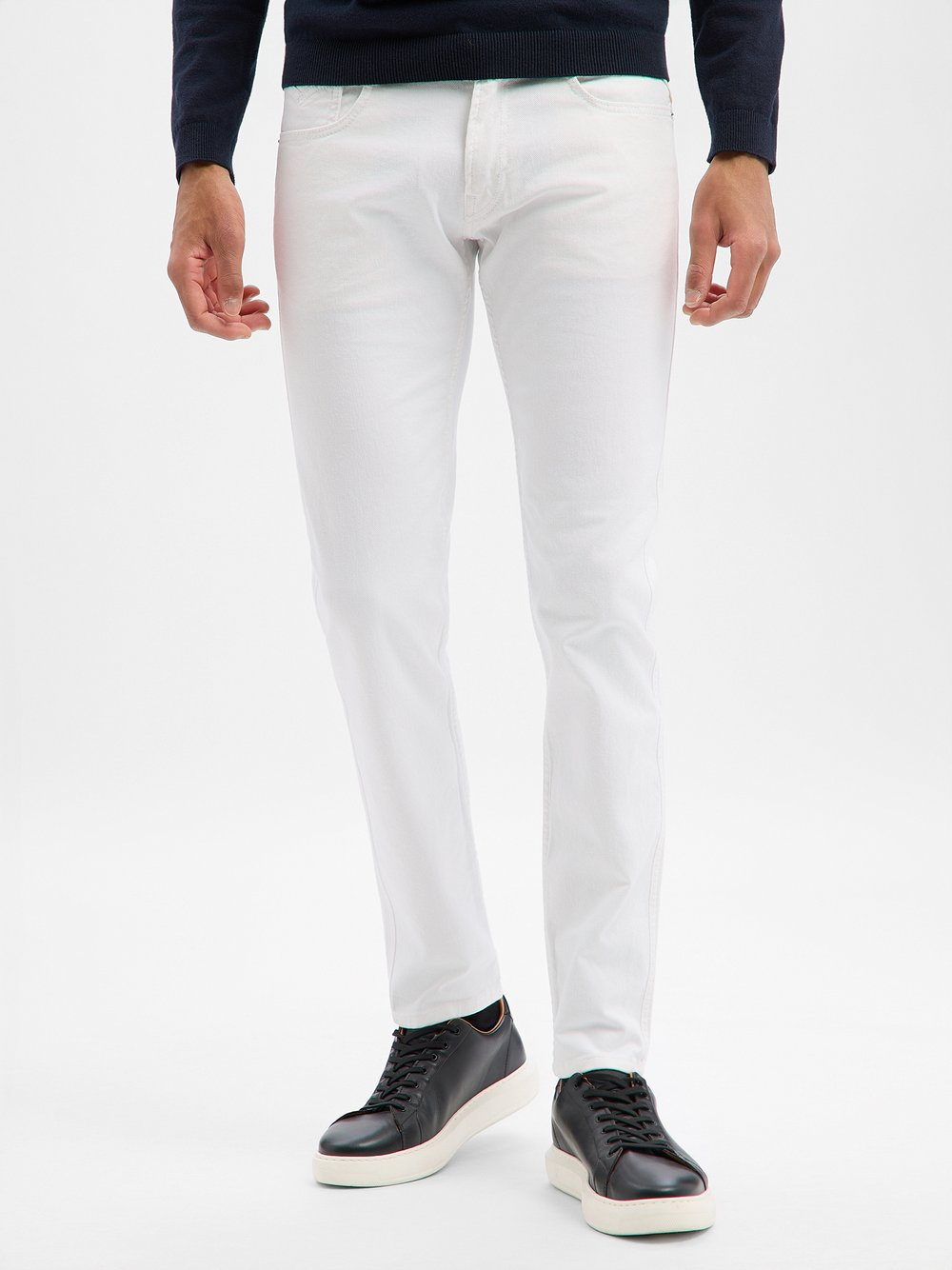 Replay Dżinsy slim fit - Anbass Mężczyźni Bawełna biały, 36-32