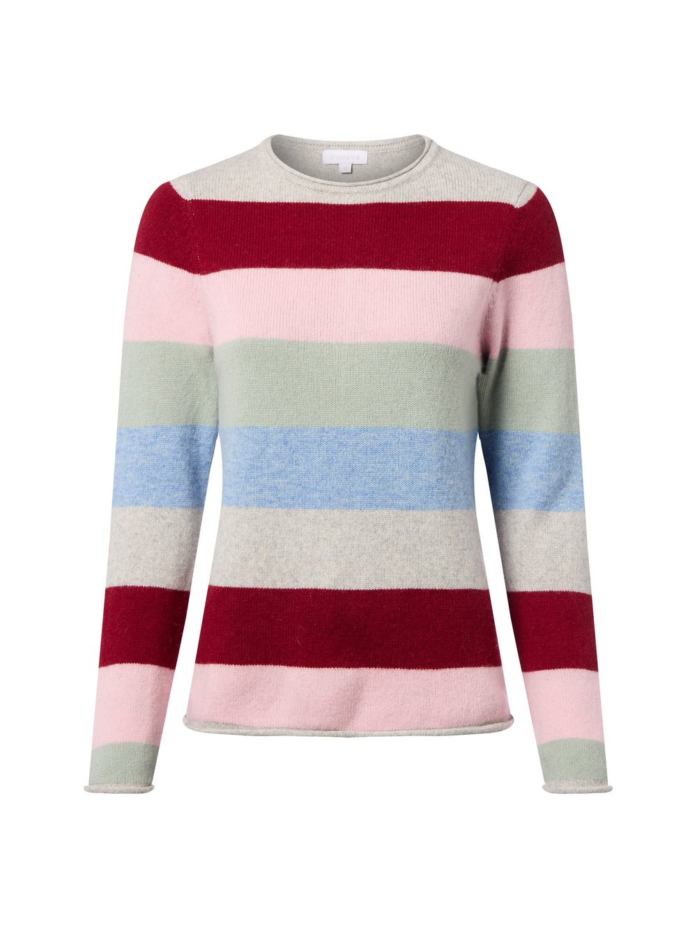 brookshire Wełniany sweter damski Kobiety Wełna szary|wielokolorowy, L