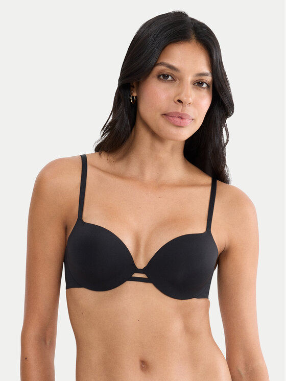 Triumph Biustonosz z fiszbiną Body Make-Up Illusion 10226399 Czarny