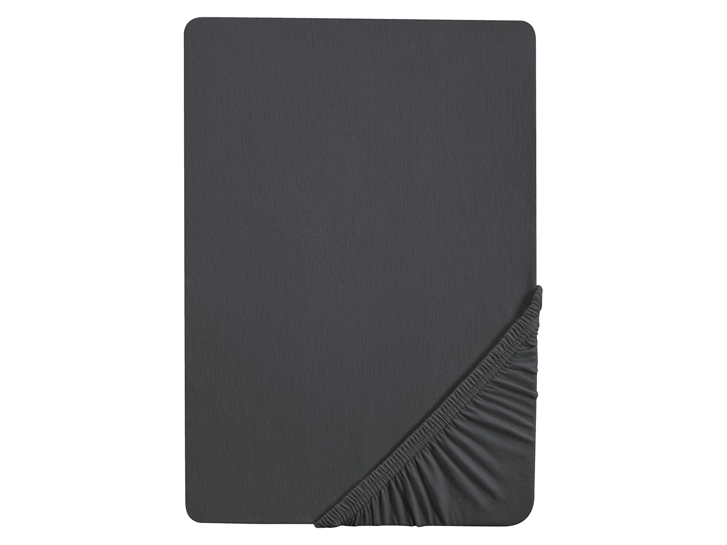 Biberna Prześcieradło z dżerseju z gumką 140 - 160 x 200 cm (Tytanowy, 140 - 160 x 200 cm)