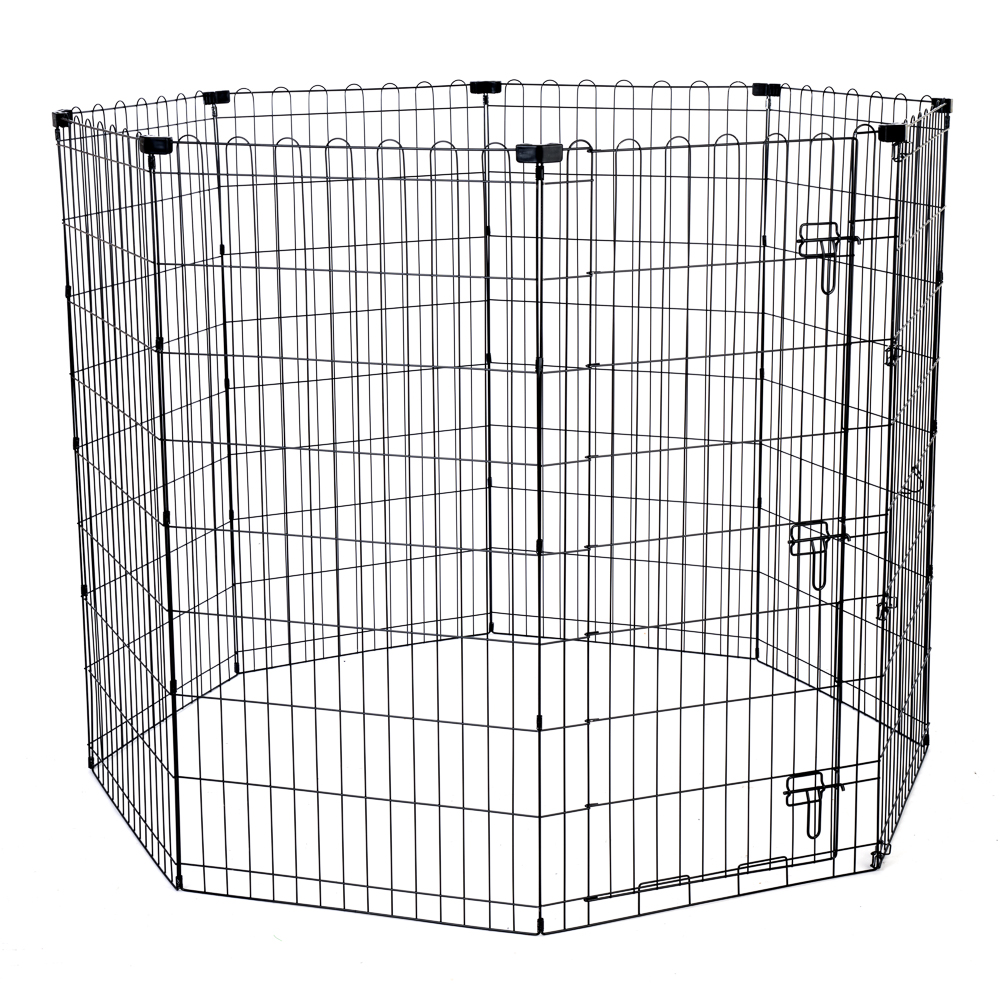 TIAKI metalowy kojec dla szczeniąt, wysoki - 8 paneli o wymiarach szer. 61 x wys. 122 cm miniaturka
