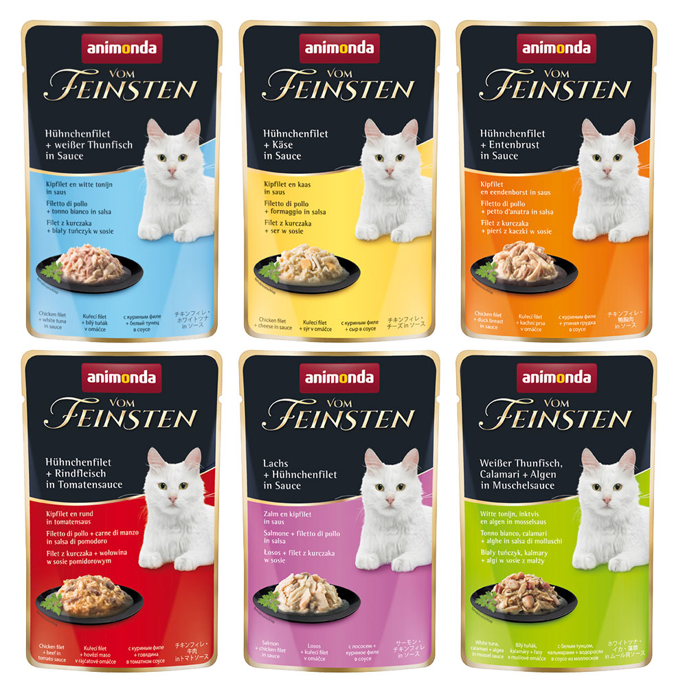 animonda vom Feinsten Adult w saszetkach, 18 x 50 g - Pakiet mieszany