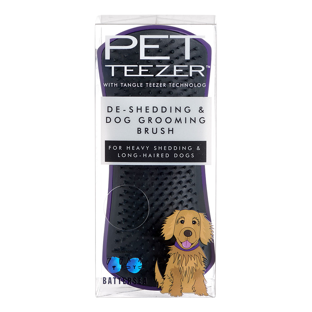 Pet Teezer Szczotka do wyczesywania podszerstka - Dł. x szer. x wys.: ok. 15 x 6,5 x 6 cm