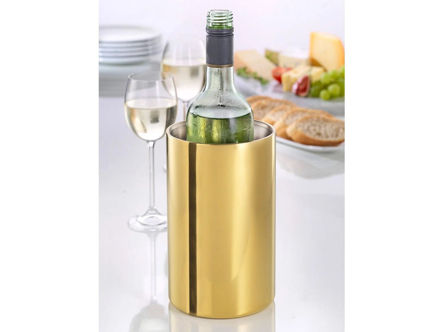Esmeyer Chłodziarka do wina / Wazon ze stali nierdzewnej, ok. 1,6 l (Złoty)