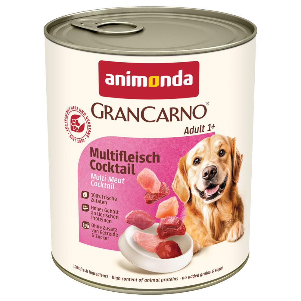 Megapakiet animonda GranCarno Original Adult, 24 x 800 g - Koktajl wielomięsny
