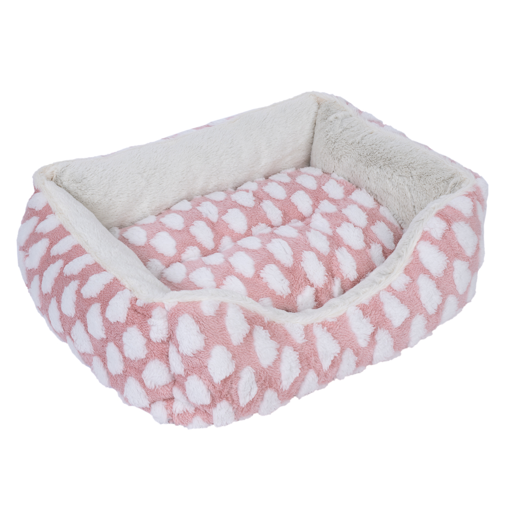 zooplus Basics legowisko Fluffy - Różowe