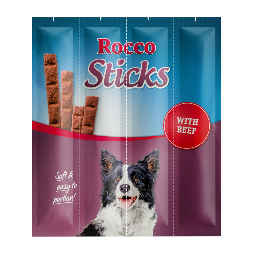 Megapakiet Rocco Sticks - z wołowiną, 3 x 12 szt. (360 g)