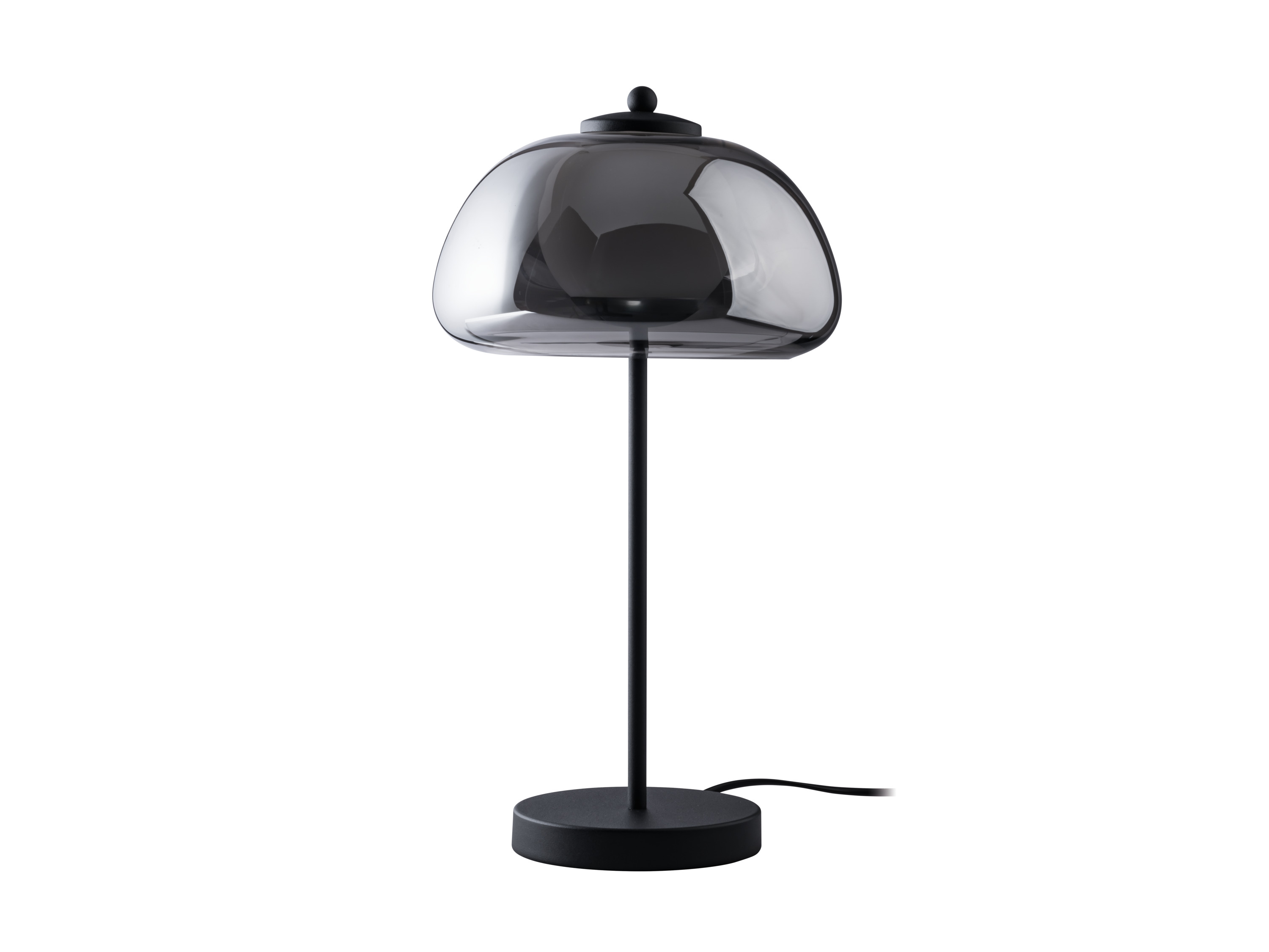 LIVARNO home Lampka stołowa LED z półprzezroczystym kloszem, 3 W  (Antracytowy)