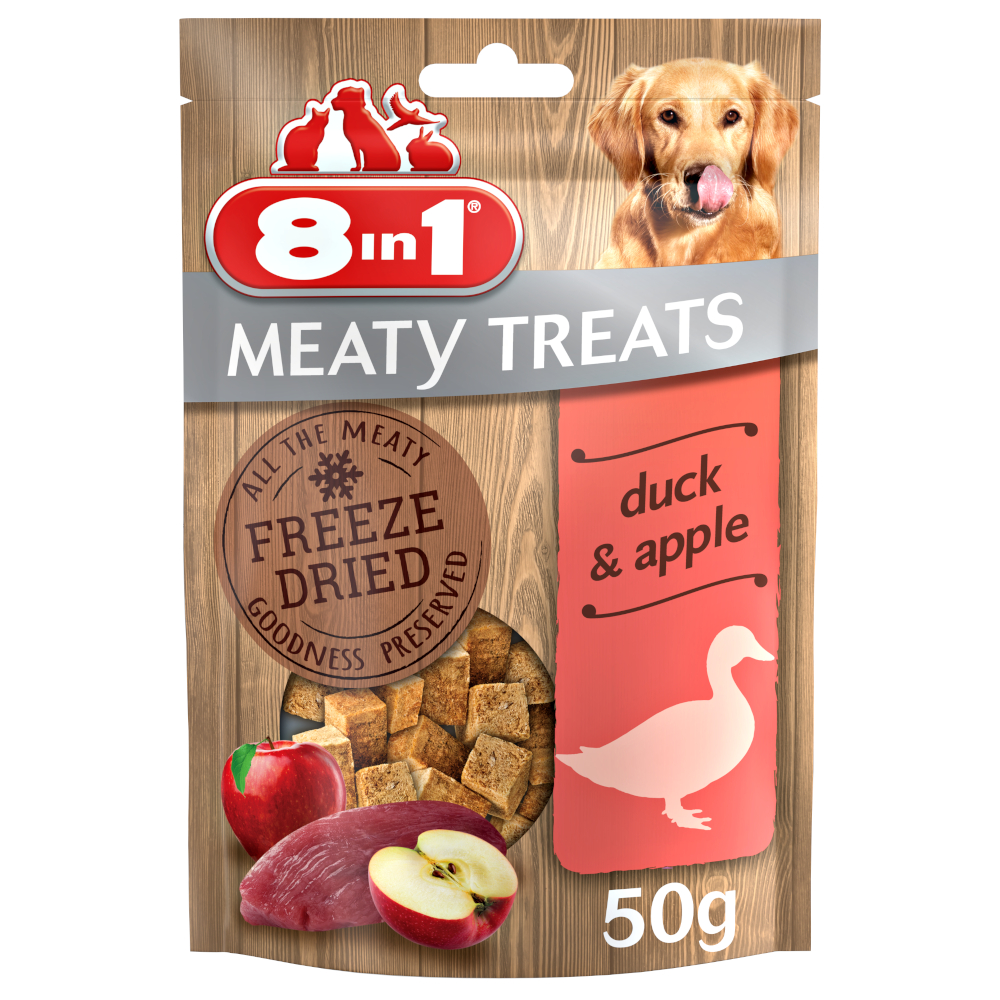 8in1 Meaty Treats - 2 x kaczka z jabłkiem (2 x 50 g)