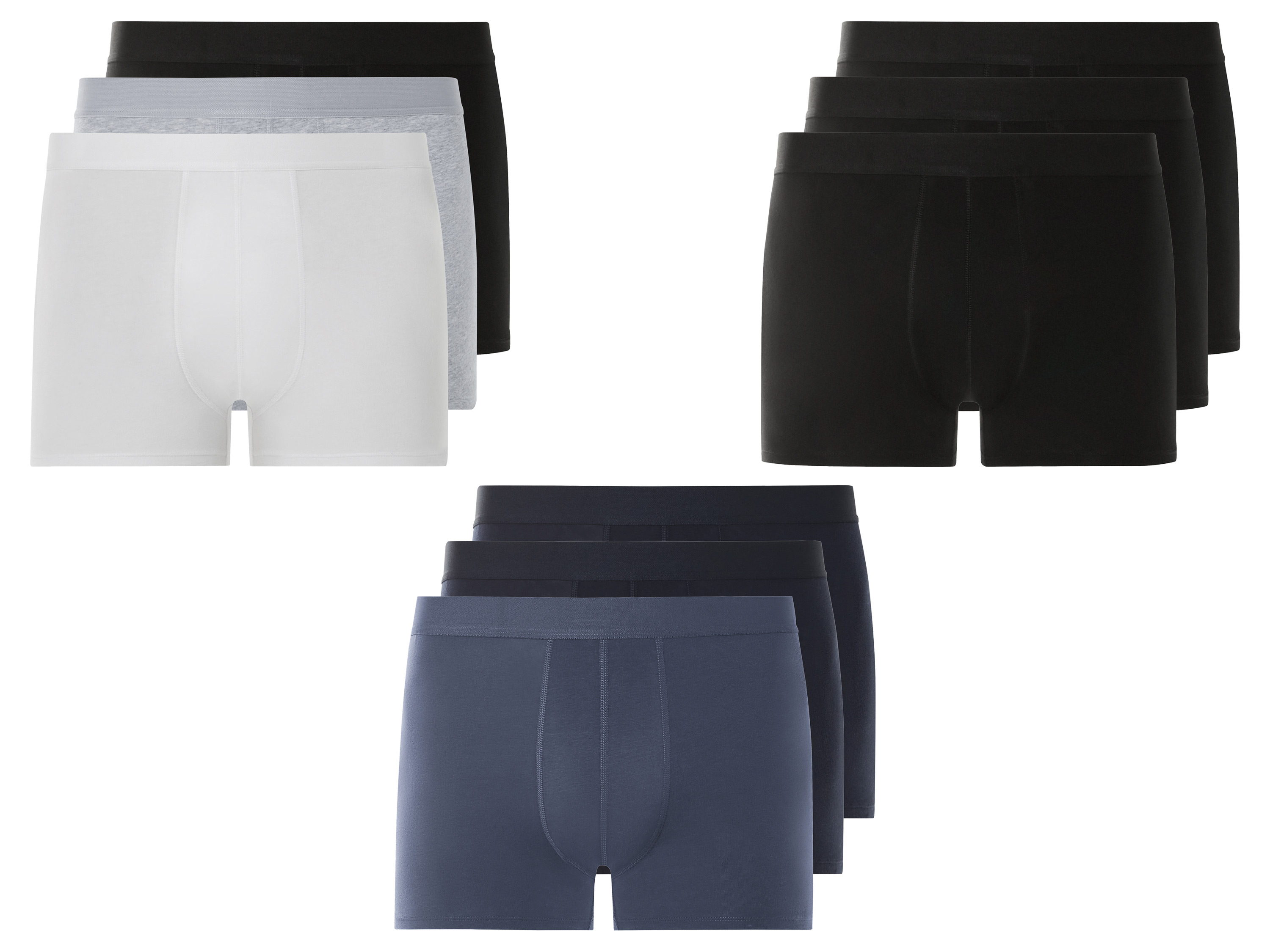 LIVERGY® Bokserki męskie z bawełny, 3 pary miniaturka