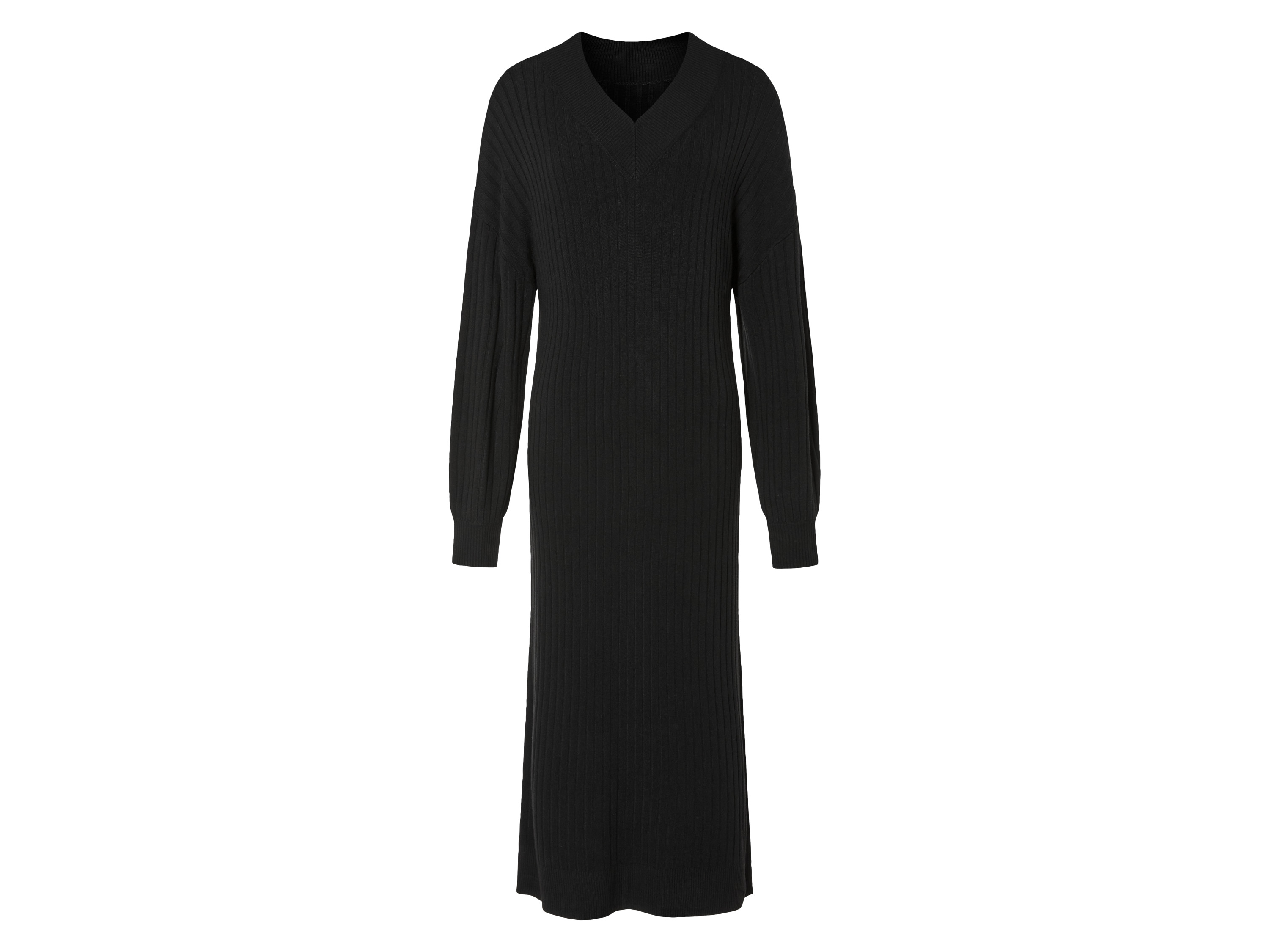esmara® Sukienka damska midi z wiskozą (XS (32/34), Czarny)
