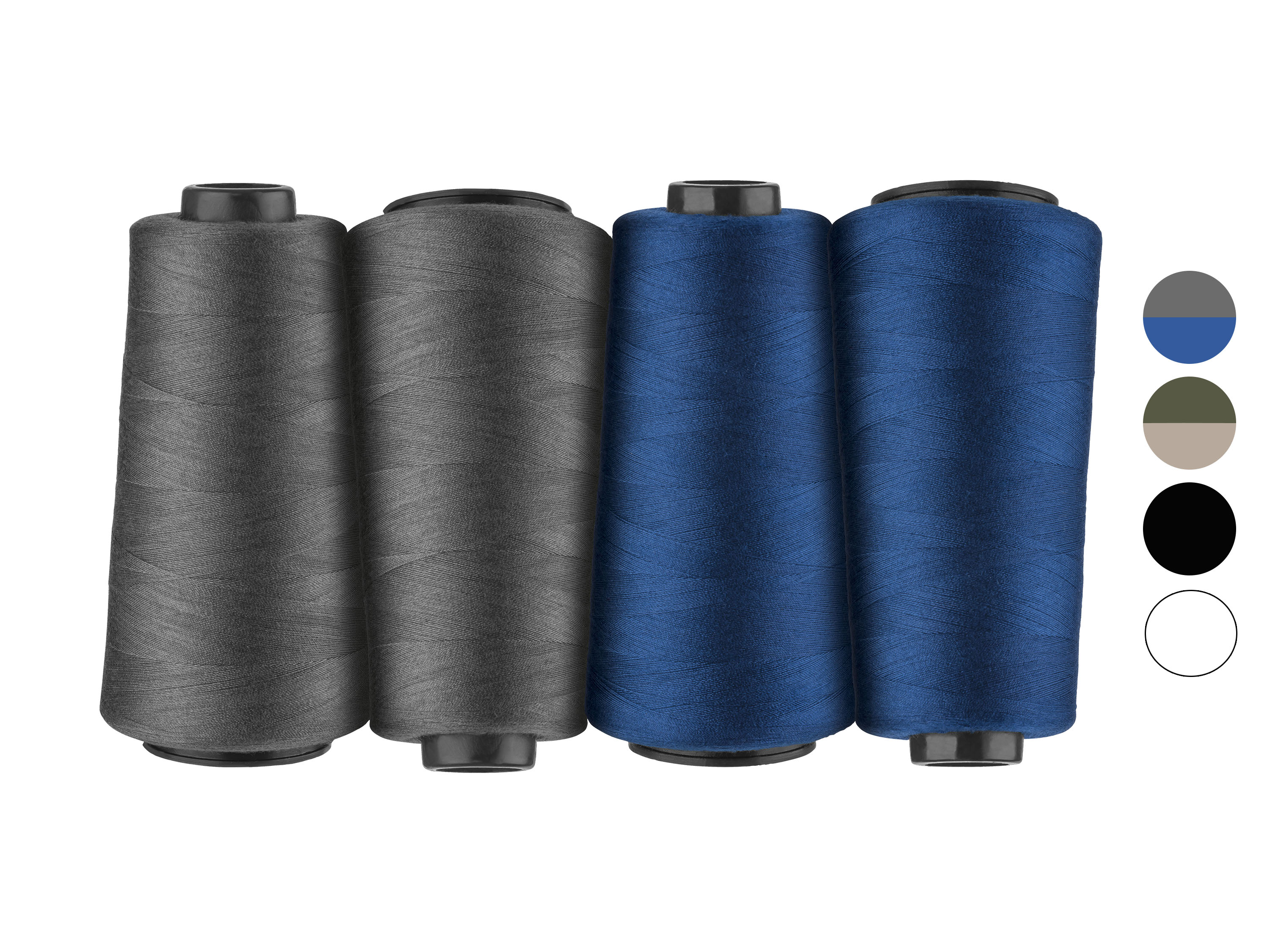 crelando® Nici do szycia overlock, 2500 m, 4 szt. miniaturka