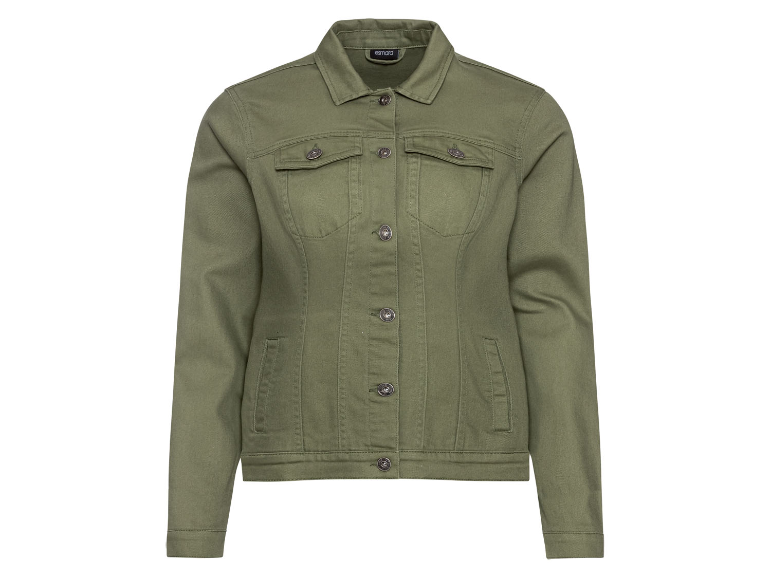 esmara® Kurtka jeansowa damska XXL (Oliwkowy, 52)
