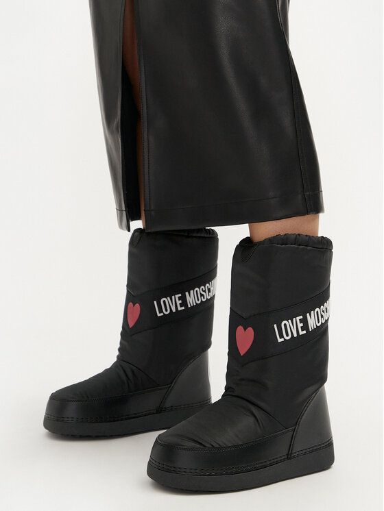 LOVE MOSCHINO Śniegowce JA24032G1LISA000 Czarny